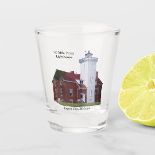 40 Mile Point Lighthouse shot glass