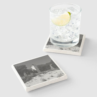 40 Mile Point Lighthouse Stone Coaster