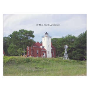 40 Mile Point Lighthouse table cloth