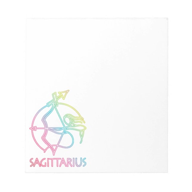 40 page Sagittarius notepad (Front)
