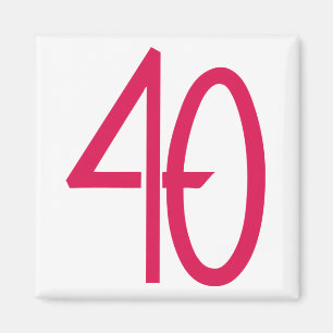 40 Pink Magnet