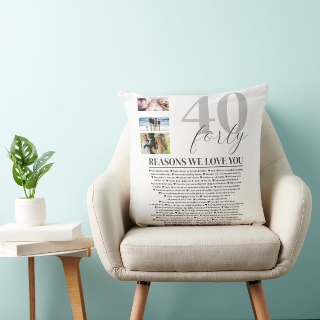 40 Reasons We Love You Gift  Cushion (Chair)