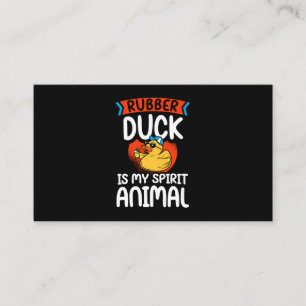 40.Rubber duck for a Duck Lovers Business Card