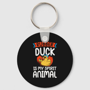 40.Rubber duck for a Duck Lovers Key Ring