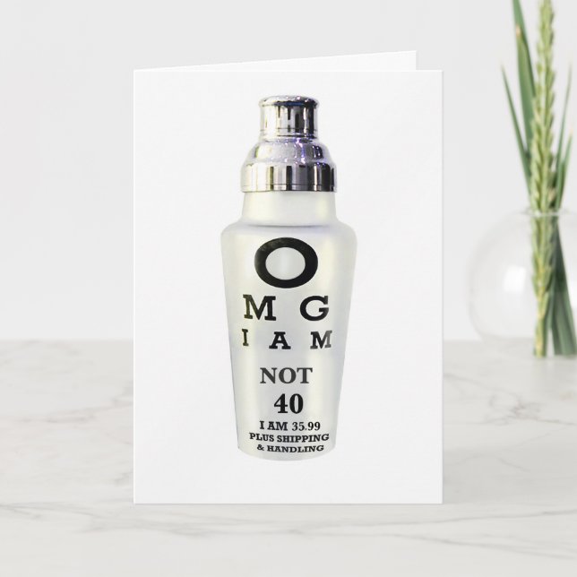 40 th Birthday Card (Front)