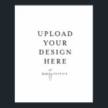 40" x 50" Extra Large Poster - Portrait<br><div class="desc">Customise your card in Templett. After you are done editing,  download your file in a JPG format (don't forget to turn on the bleed option). Upload your design here by clicking on the blue "Personalise" button.</div>