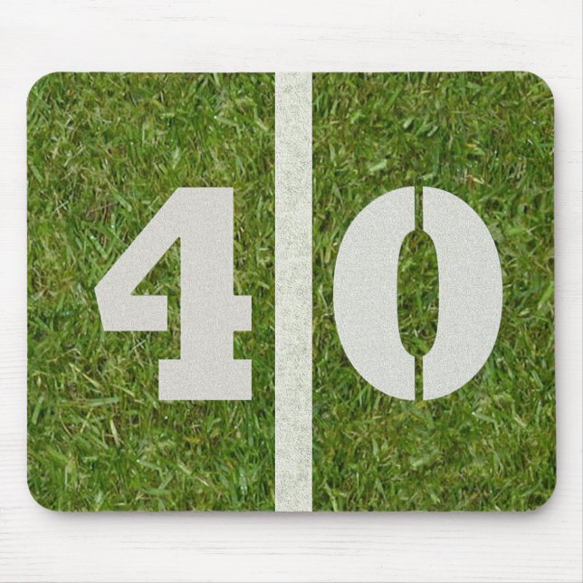 40 Yard Line Football Field Mousepad (Front)