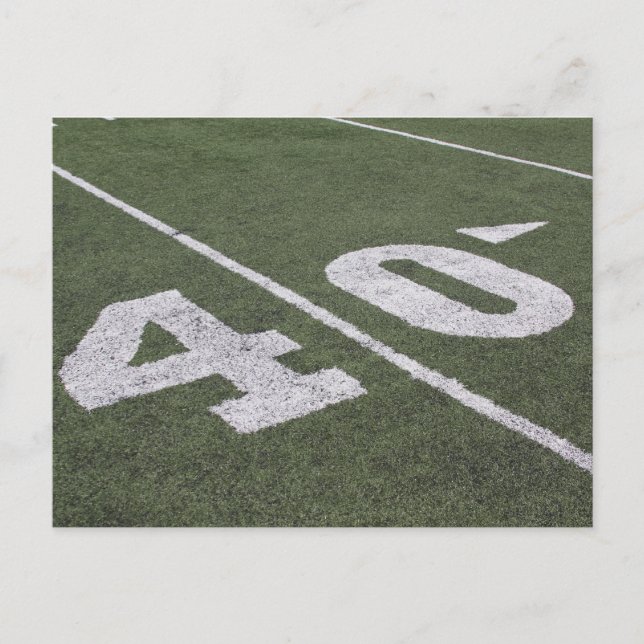 40 Yard Line Post Card (Front)