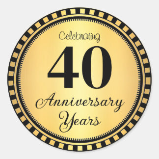 40 Year Anniversary Envelope Seal