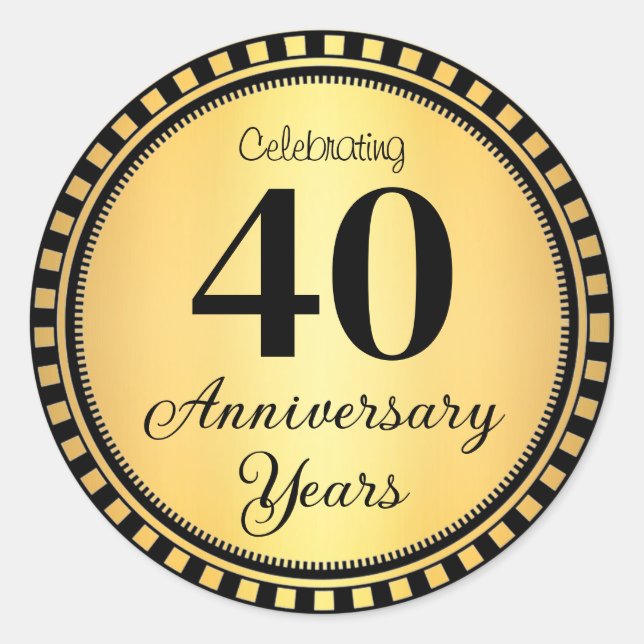 40 Year Anniversary Envelope Seal (Front)