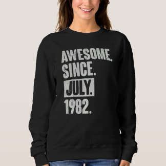 40 Year Old 40th Birthday   Awesome Since July 198 Sweatshirt