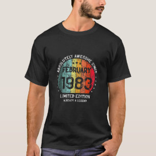 40 Year Old Awesome 1983 Messy Bun Leopard 40Th Bi T-Shirt