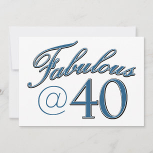 40  year old birthday designs invitation