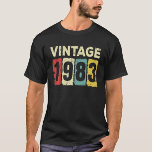 40 Year Old Birthday Vintage 1983 40th Birthday T-Shirt