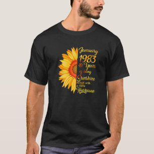 40 Year Old Born In January 1983 40th Birthday Wom T-Shirt