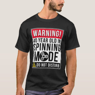 40 Year Old Fidget Spinner T Funny 40Th Birthday G T-Shirt