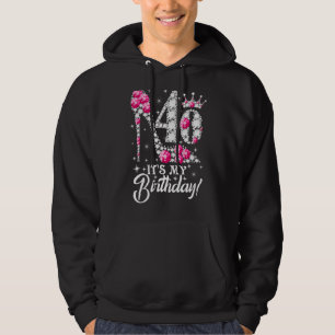 40 Year Old It's My 40th Birthday Pink Diamond Sh Hoodie