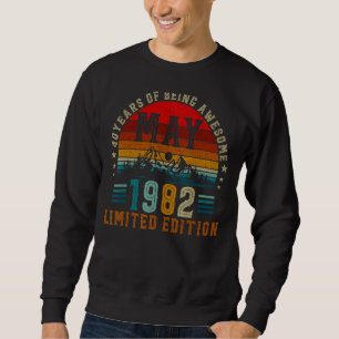 40 Year Old  May 1982  40th Birthday Sweatshirt