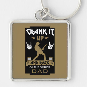 40 Year Old Rockers Birthday Key Ring