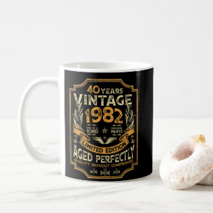 40 Year Old Vintage 1982 40th Birthday Coffee Mug