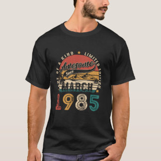 40 Year Old Vintage March 1985 Retro 40th Birthday T-Shirt