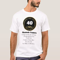 40 Year Work Anniversary | Employee Appreciation