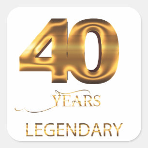 40 years legendary sticker