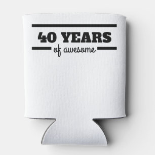 40 Years Of Awesome Can Cooler