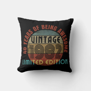 40 years of being awesome   cushion