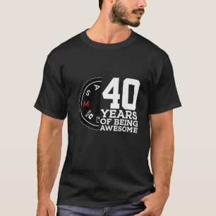40 YEARS OF BEING AWESOME PHOTOGRAPHER 40TH BIRTHD T-Shirt