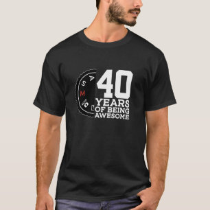 40 YEARS OF BEING AWESOME PHOTOGRAPHER 40TH BIRTHD T-Shirt