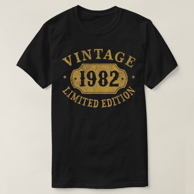 40 years old 40th Birthday Anniversary Best Limite T-Shirt (Design Front)
