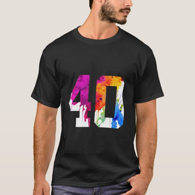 40 YEARS OLD 40TH BIRTHDAY Long Sleeve T Shirt (Front)