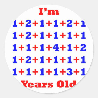 40 Years old! Classic Round Sticker