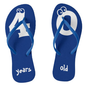 40 years old Cool Birthday Design Thongs