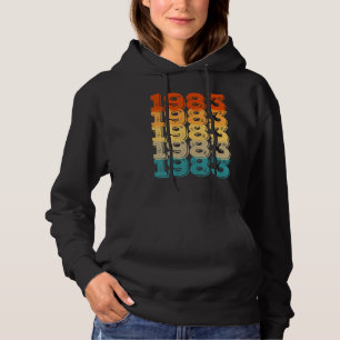 40 Years Old Dad Son Vintage Born In 1983 Year 40t Hoodie