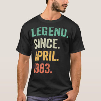 40 Years Old Gifts 40th Birthday Men Legend Since T-Shirt