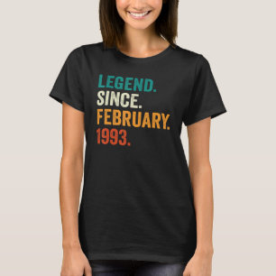 40 Years Old Gifts Legend Since February 1983 40th T-Shirt