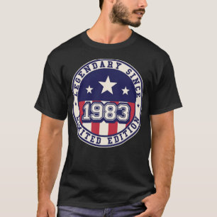 40 Years Old Legendary Since 1983 40th Birthday T-Shirt
