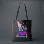 40 Years Old Mermaid 40th Birthday Wife Girlfriend Tote Bag<br><div class="desc">40 Years Old Gift for Mermaid 40th Birthday Wife Girlfriend.</div>