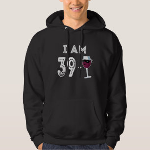 40 Years Old Red Wine Glass 40th Birthday Shirt