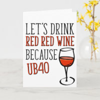 40 Years Old, UB40 Red Wine, Funny 40th Birthday