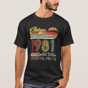 40 Years Old Vintage 1981 Limited Edition 40Th Bir T-Shirt