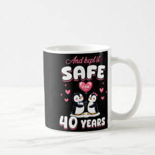 40 Years Wedding Anniversary Penguin Couples Match Coffee Mug