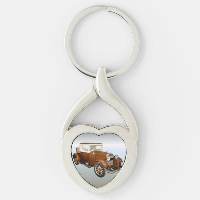 40s Vintage Automobile - Transportation Key Ring (Front)