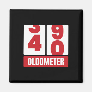 40th 40 Birthday Funny Gift Men Women Oldometer -4 Magnet