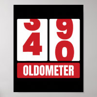 40th 40 Birthday Funny Gift Men Women Oldometer -4