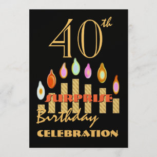 40th - 49th SURPRISE Birthday Party Invitation