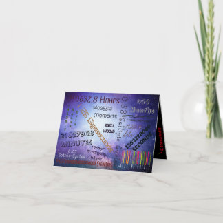 40th Age is just a number Birthday Personalized - Card