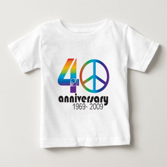 40th Anniversary 1969-2009 Baby T-Shirt (Front)
